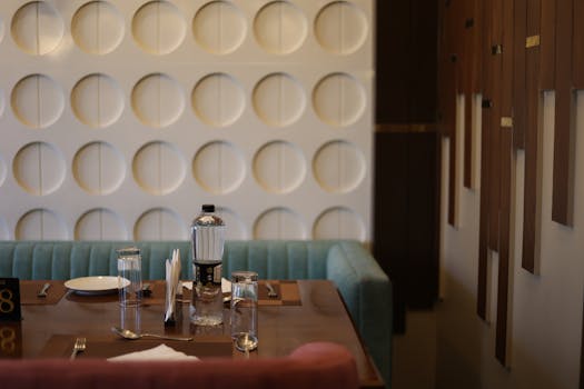 an inviting restaurant menu